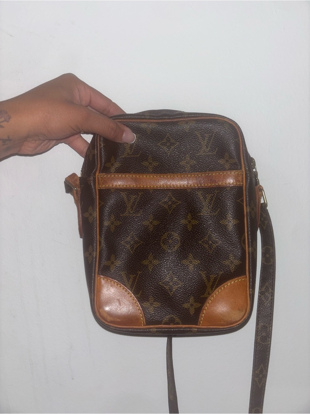 Louis Vuitton Brown and Tan Monogram Messenger Bag